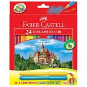 Lápis de cor da Faber Castell de 24 cores