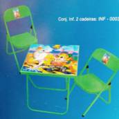 Conjunto de mesa e cadeira infantil