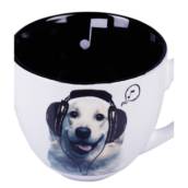 canecão grande cão com fone uatt