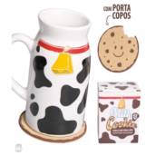 caneca com porta copo milk and cookie uatt