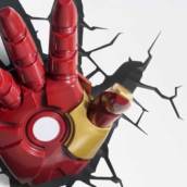 LUMINÁRIA DE PAREDE MÃO IRON MAN 3D