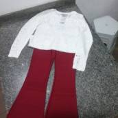 Calça Flare e Blusa branca