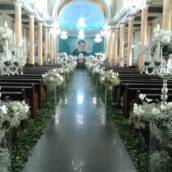 decoração de igreja  casamento