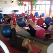 Pilates com bola 