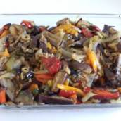 Salada de beringela e pimentão em Avaré