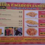 Cardápio Paula Lanches