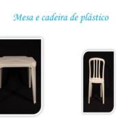 Mesa e Cadeira de Plástico