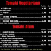 Temaki Vegetariano, Temaki Atum