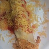 Panqueca frango com requeijão