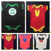 Bodys de Super-Heróis R$22,00