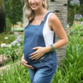 Macacão Jeans Curto para Gestantes