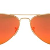 Ray ban espelhado vermelho 