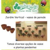 Vasos de parede para seu jardim vertical