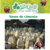 Vasos de cimento em diversos modelos