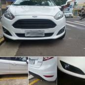 Friso lateral na cor do veículo, sensor de estacionamento, Kit faróis auxiliares e calotas esportivas!!!