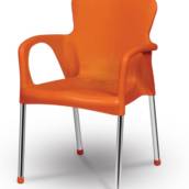 POLTRONA NIQUEL LARANJA 388-2