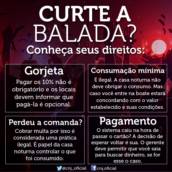 Curte a balada? Conheça os seus direitos!