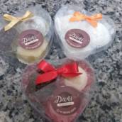 Mini Coração com Brigadeiros 