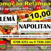 Pizza por R$ 10,00
