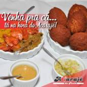 Acarajé com acompanhamentos 