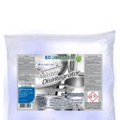 Detergente em pó desincrustante alcalino. Remove incrustações carbonizadas em utensílios de alumínio e aço inox. 