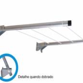 Suporte para Varal Retrátil de Parede