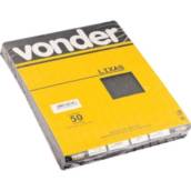 LIXA D'ÁGUA LDV 0023 GRÃO 220 VONDER - PACOTE 50 UNIDADES