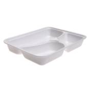 Bandeja Térmica 100 Rasa 3 Divisórias 1200 ml de Isopor com 100 unid.