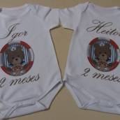Body Mesversário Personalizados
