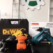 Furadeiras DeWalt e Makita 