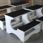 ESCADA EM MDF COM 2 DEGRAUS