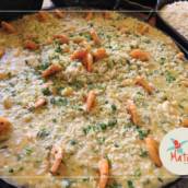 Risoto de camarão