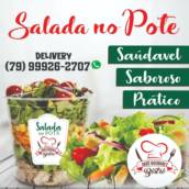 Salada no pote