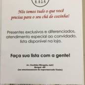 Lista de chá de cozinha