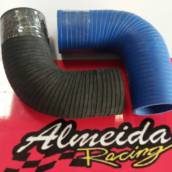 Mangueiras EPDM preta e azul em silicone