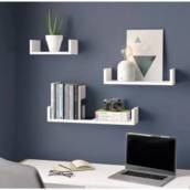Kit 3 prateleiras decorativas
