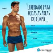 Depilação corporal completa a laser para homens