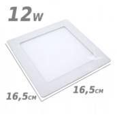 Luminária Plafon 12w LED Embutir Branco Frio 6500k / Branco Quente 3000k