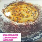 Bolo de Iogurte com Mousse de Maracujá