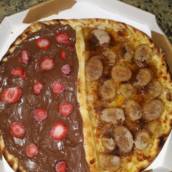 Pizza Doce Nutella e  Banana