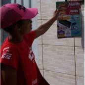 Entrega de material impresso porta a porta