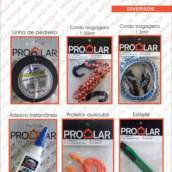 Linha p/Pedreiro, Elástico, Cola Instantânea, Protetor Auricular, Estilete