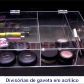 Divisórias de gaveta em acrílico