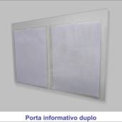 Porta informativo duplo