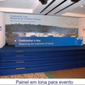 Painel em lona para evento 