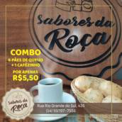 Combo: 6 pães de queijo + 1 cafezinho