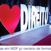 Letras em MDF p/ cenário de formatura