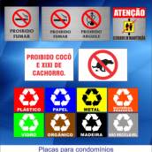 Placas para condomínios 