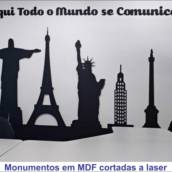 Monumentos em MDF cortadas a laser 