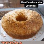Bolo de milho e coco sem lactose